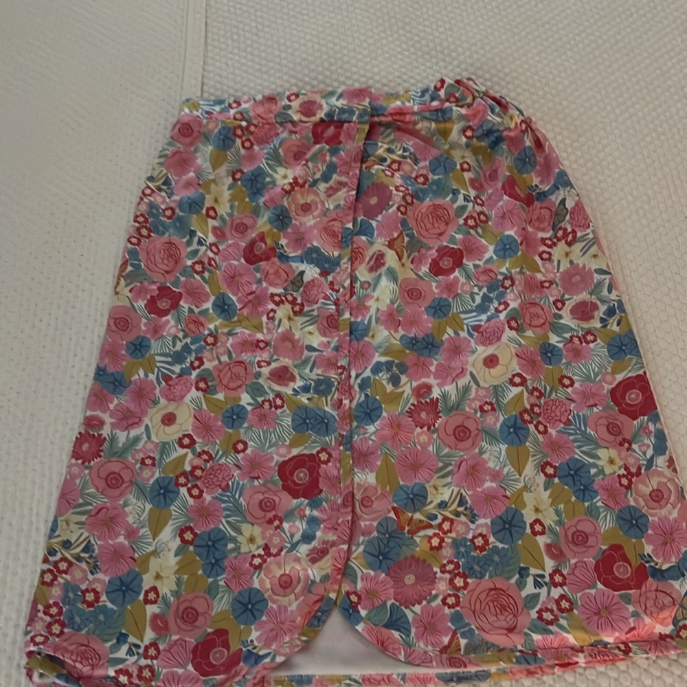 Floral Bath wrap by Mersea with Terri cloth lining